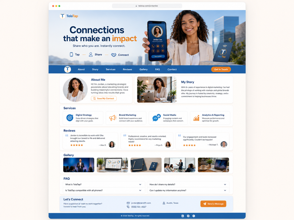 TelaTap Webpage