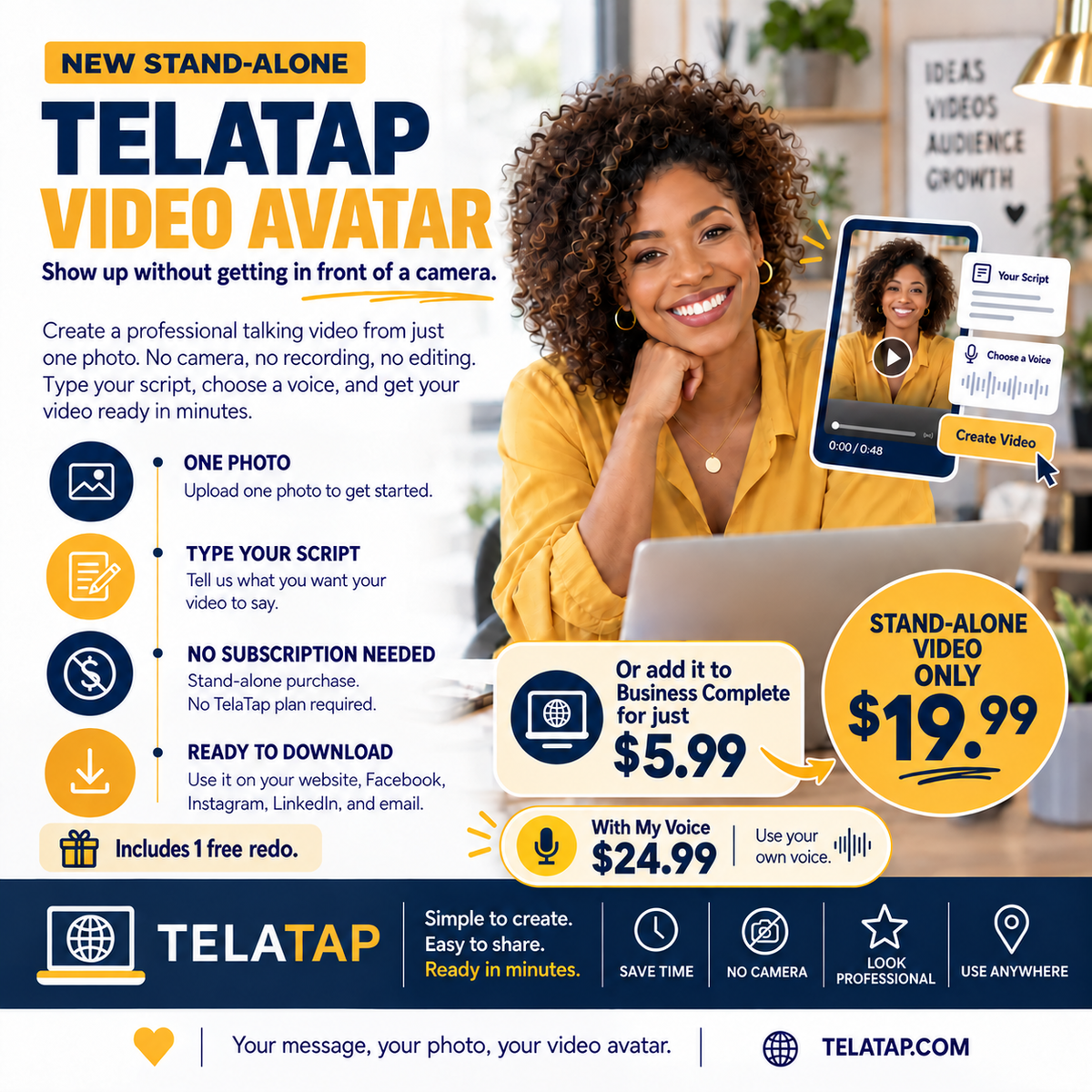 TelaTap Video Avatar